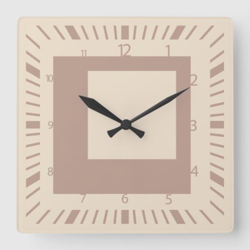 Pixelat displaced squares by Masanser Square Wall Clock