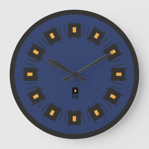 PIXELAT FIRST SERIES LEX by Masanser Large Clock