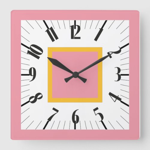 PIXELAT FIRST SERIES LEX by Masanser Square Wall Clock