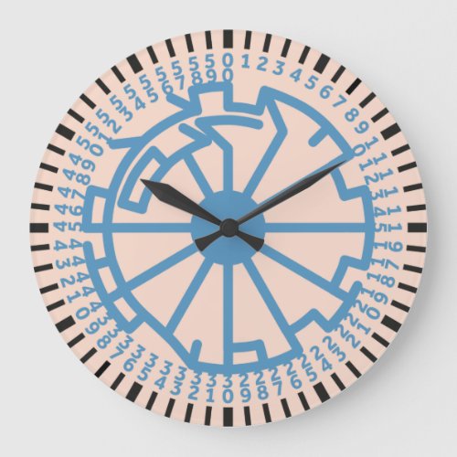 Pixelat prime max chained numbers by Masanser Large Clock