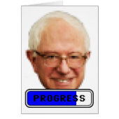 Pixelated Bernie Sanders - PROGRESS (Front)