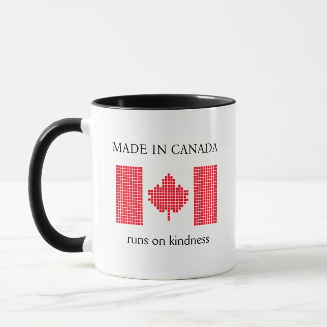 Pixelated flag if Canada Mug (Left)