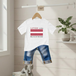 Pixelated flag Latvia Baby T-Shirt