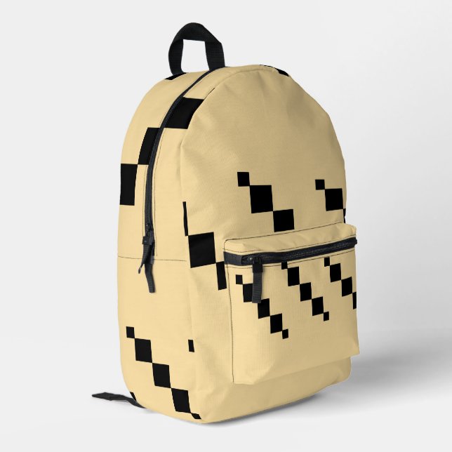 Pixelated Geometric Backpack (Back Corner Left)