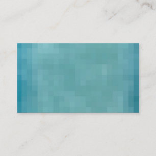 Pixelated Grunge Background - Teal Business Card