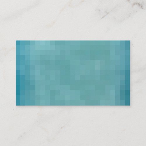 Pixelated Grunge Background _ Teal Business Card