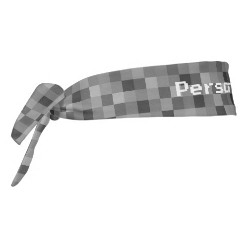 Pixelated headbands with custom text