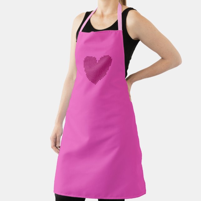 Pixelated heart apron (Insitu)