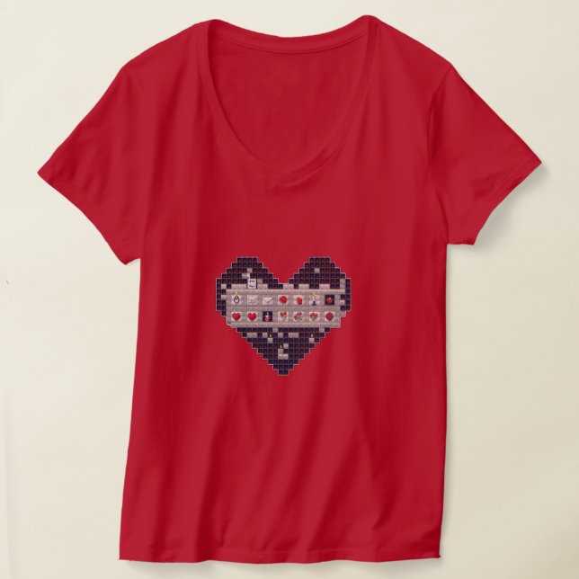 Pixelated Love T-Shirt (Laydown)