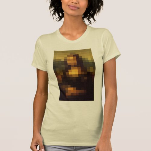 Pixelated Mona Lisa 3 T_Shirt