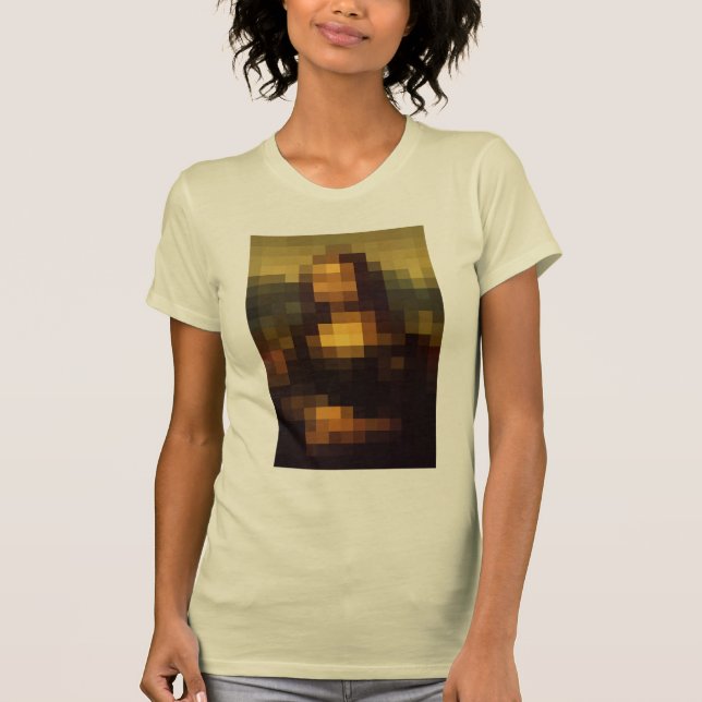 Pixelated Mona Lisa 3 T-Shirt (Front)