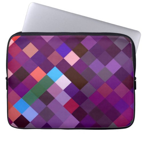 Pixelated Pattern _ Pink Laptop Sleeve