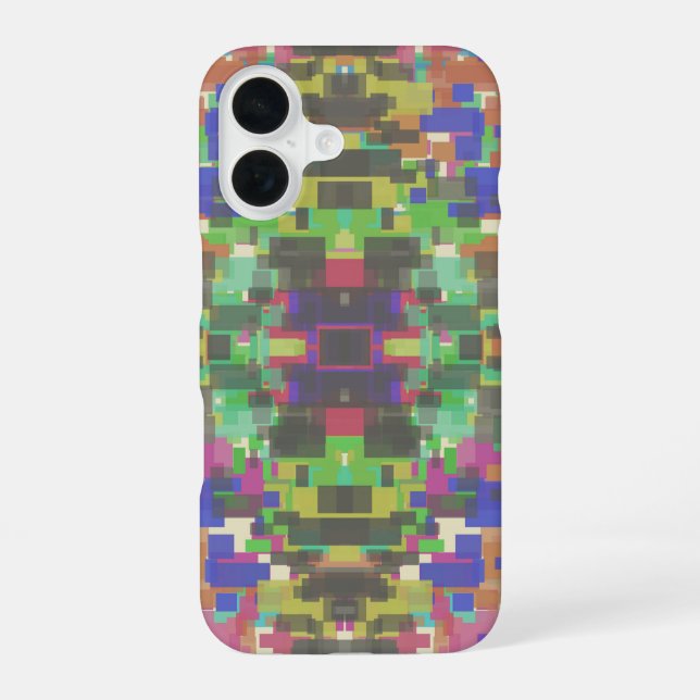 Pixelated Patterned Beyond Colors Of The Rainbow Iphone Case (Back)