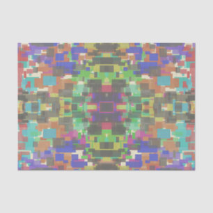 Pixelated Patterned Beyond Colors Of The Rainbow Tissue Paper
