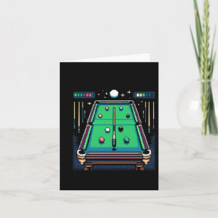 Pixelated Pot 8-bit Billiards  Card
