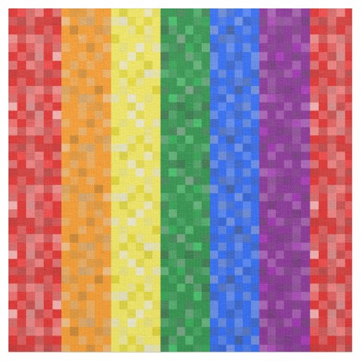 Pixelated Pride Fabric