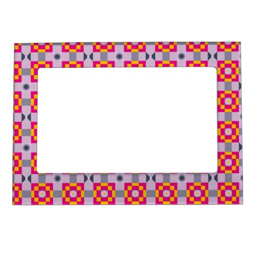 Pixelated Squares 3 Magnetic Frame