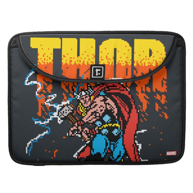 Pixelated Thor Sleeve For MacBook Pro (Front Closed)
