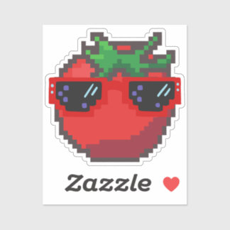 Pixelated Tomato Sticker