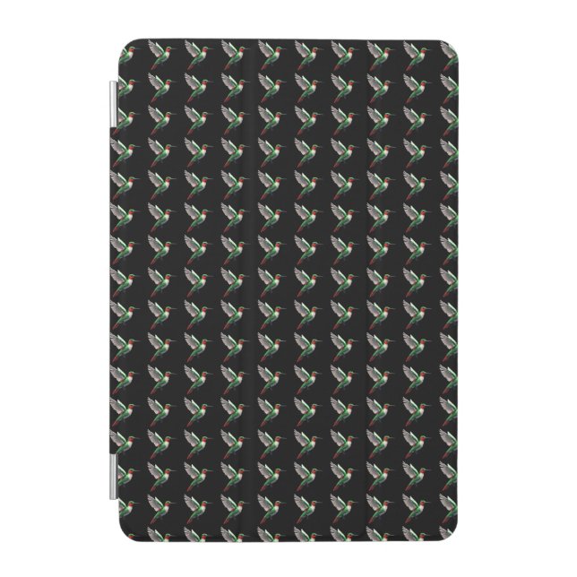 Pixeled Green Hummingbird  iPad Mini Cover (Front)