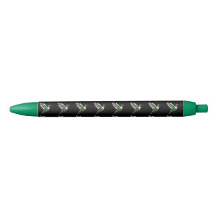 Pixeled Green Hummingbird  Pen