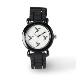 Pixeled Green Hummingbird  Watch