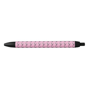 Pixeled Pink Hummingbird Pen