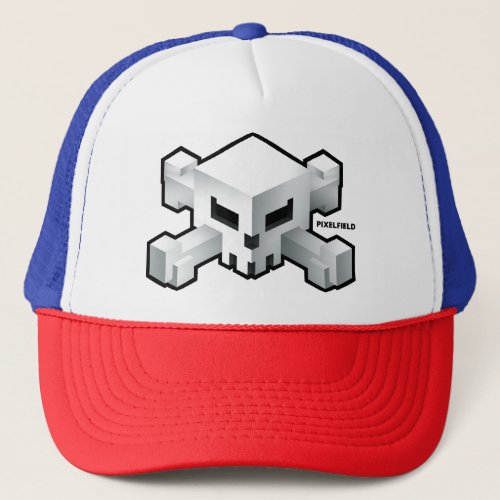 Pixelfield Game  Radical Skull Logo Hat