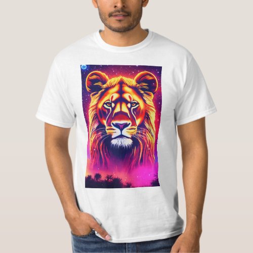 PixelPride Geometric Lion T_Shirt Designs