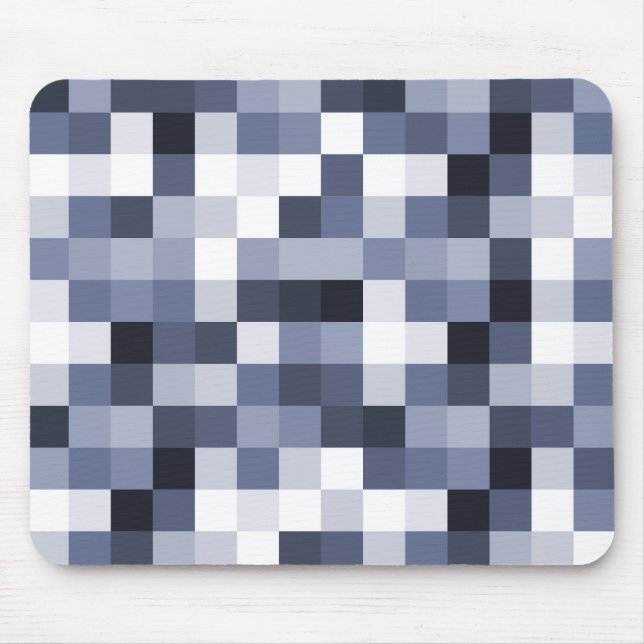 Pixels 060614 (01) - Blue Toned Mouse Pad (Front)