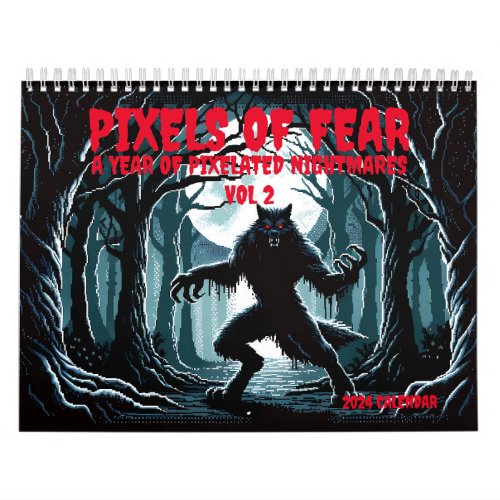 Pixels of Fear Vol 2 Calendar