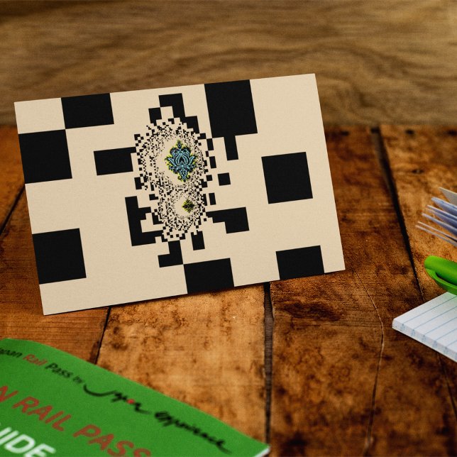 Pixels Without Border Postcard Template (Creator Uploaded)