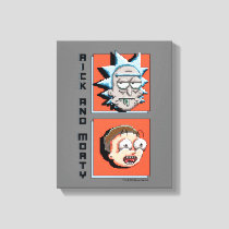 Pixelverse Rick and Morty Panel Graphic Canvas Print