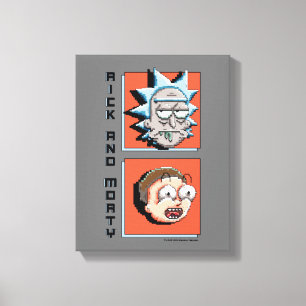 Pixelverse Rick and Morty Panel Graphic Canvas Print