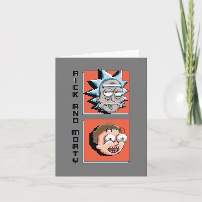 Pixelverse Rick and Morty Panel Graphic Note Card (Front)