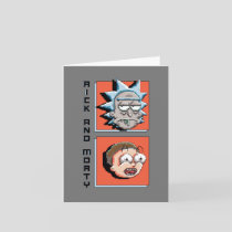 Pixelverse Rick and Morty Panel Graphic Note Card
