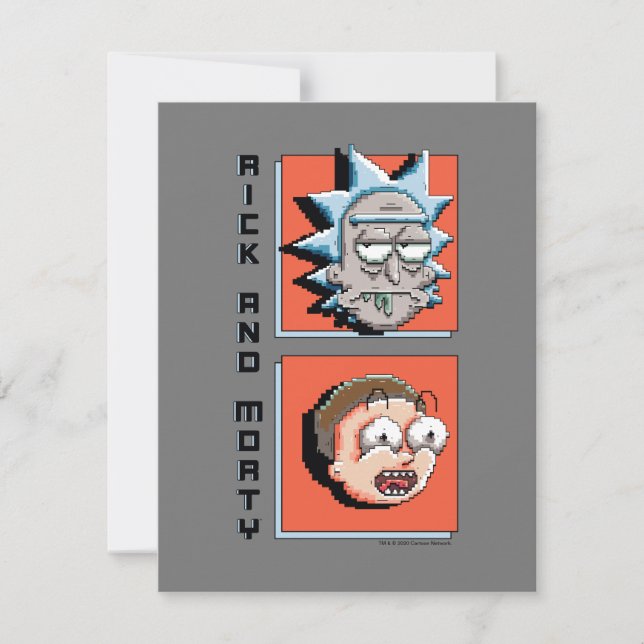 Pixelverse Rick and Morty Panel Graphic Note Card (Front)