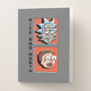 Pixelverse Rick and Morty Panel Graphic Pocket Folder
