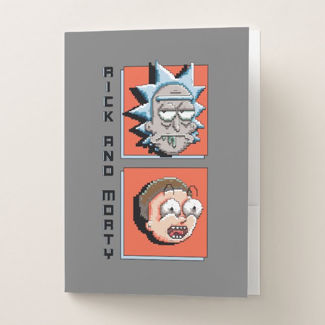 Pixelverse Rick and Morty Panel Graphic Pocket Folder (Front)