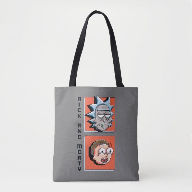 Pixelverse Rick and Morty Panel Graphic Tote Bag (Front)