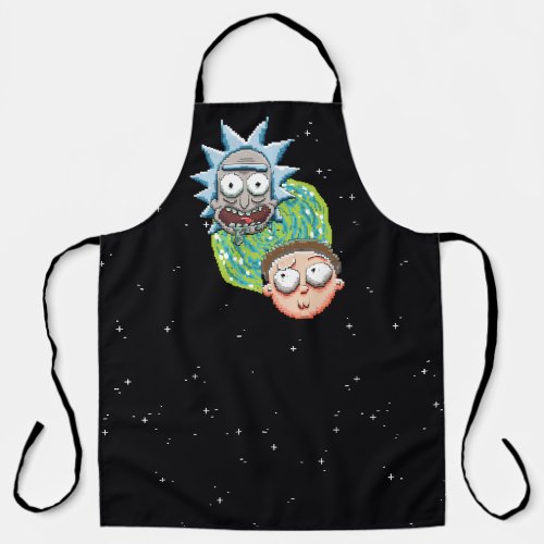 Pixelverse Rick and Morty Portal Graphic Apron