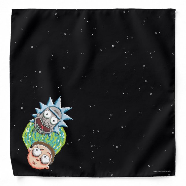 Pixelverse Rick and Morty Portal Graphic Bandana (Front)