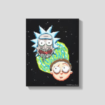 Pixelverse Rick and Morty Portal Graphic Canvas Print