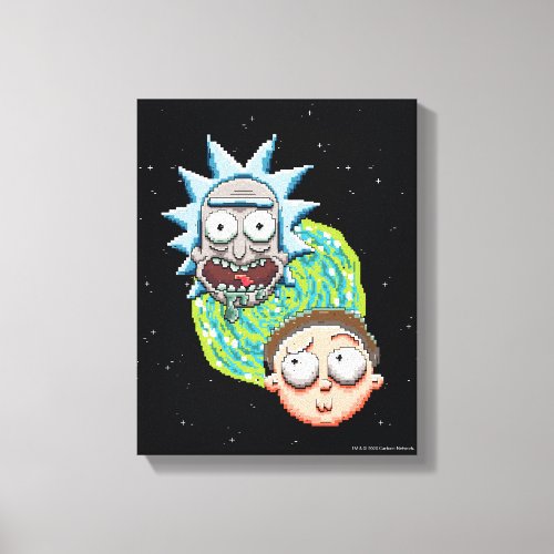 Pixelverse Rick and Morty Portal Graphic Canvas Print