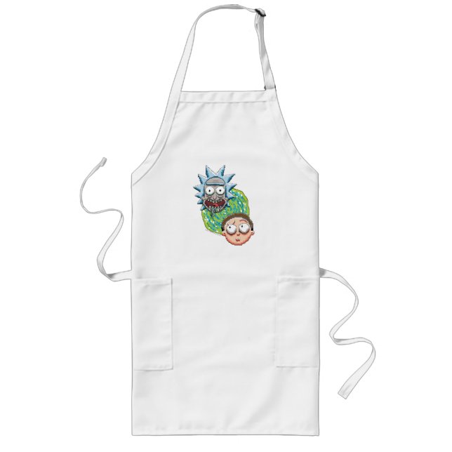Pixelverse Rick and Morty Portal Graphic Long Apron (Front)