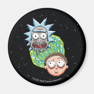 Pixelverse Rick and Morty Portal Graphic Magnet