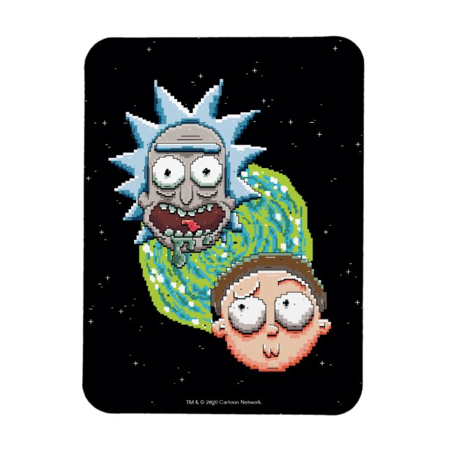 Pixelverse Rick and Morty Portal Graphic Magnet (Vertical)