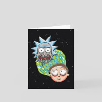 Pixelverse Rick and Morty Portal Graphic Note Card