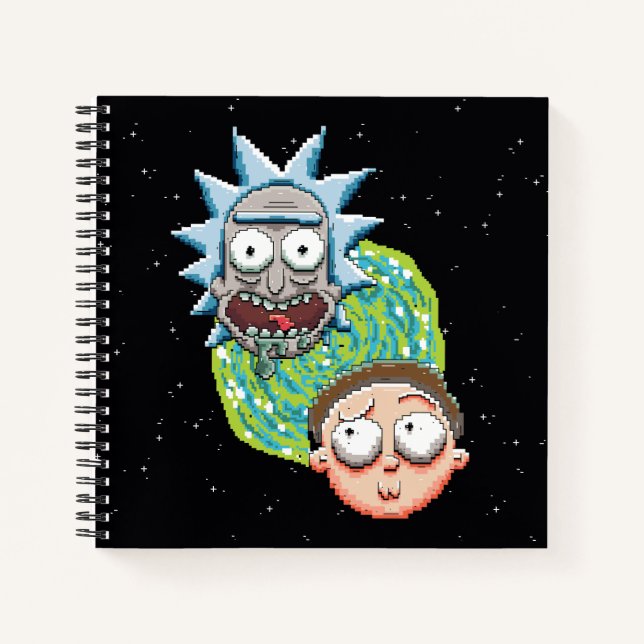 Pixelverse Rick and Morty Portal Graphic Notebook (Front)
