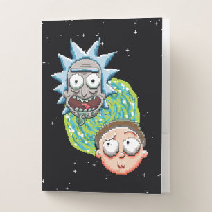 Pixelverse Rick and Morty Portal Graphic Pocket Folder